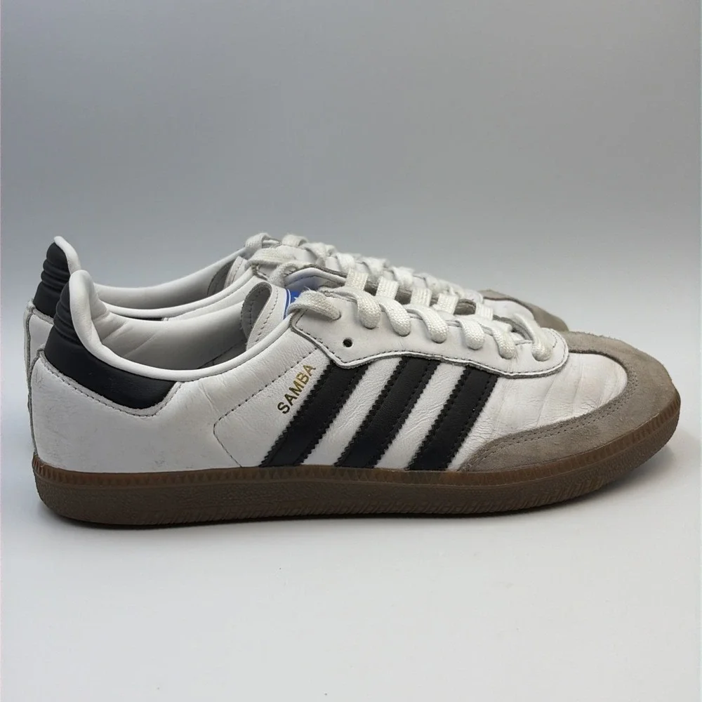 Adidas Samba OG White Black Gum Classic Sneakers Shoes Men's US 8.5